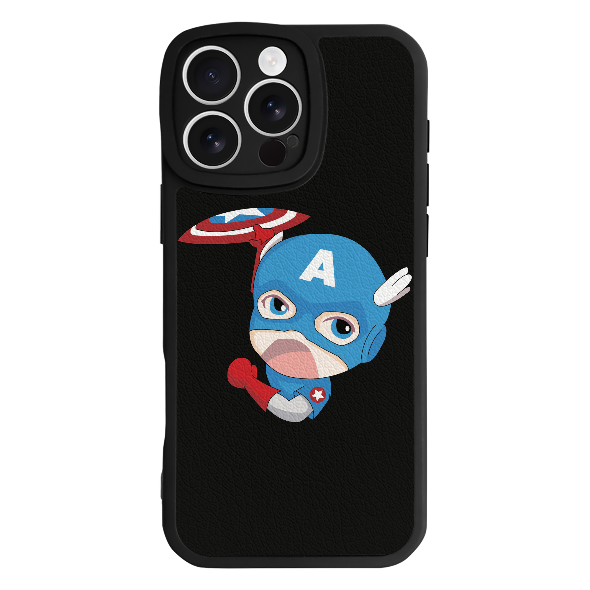 （画像用） アベンジャーズ The Avengers 【iPhone 16シリーズ対応】シリコンスマホケース（レザー調） 材質：シリコン